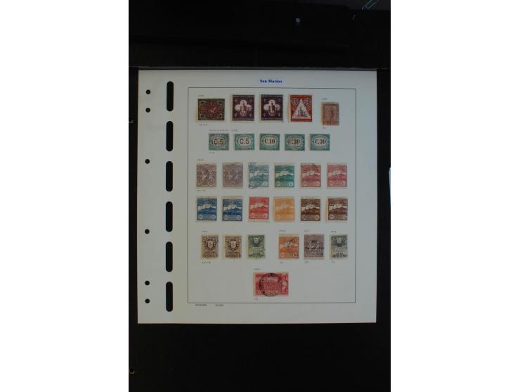 1877/1967, ungebrauchte und gestempelte Sammlung mit mittleren Ausgaben