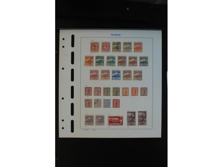 1877/1967, ungebrauchte und gestempelte Sammlung mit mittleren Ausgaben