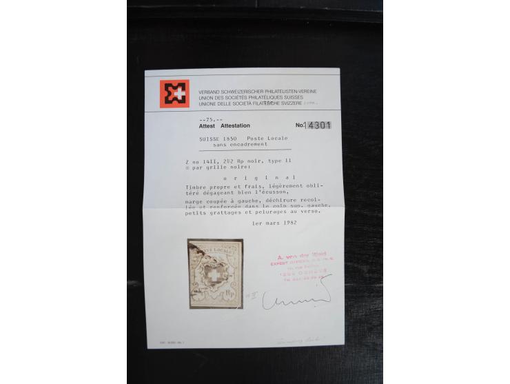 1843/1999, in den Hauptnummern überkomplette und teils spezialisierte Sammlung, in 3 in Ziegenleder gebundenen, individuellen