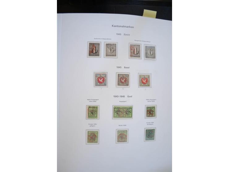 1843/1999, in den Hauptnummern überkomplette und teils spezialisierte Sammlung, in 3 in Ziegenleder gebundenen, individuellen