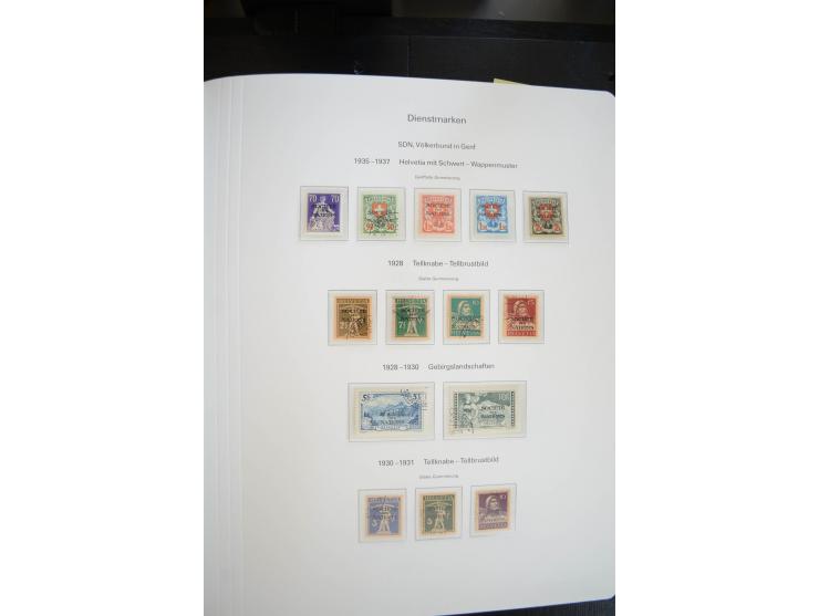 1843/1999, in den Hauptnummern überkomplette und teils spezialisierte Sammlung, in 3 in Ziegenleder gebundenen, individuellen