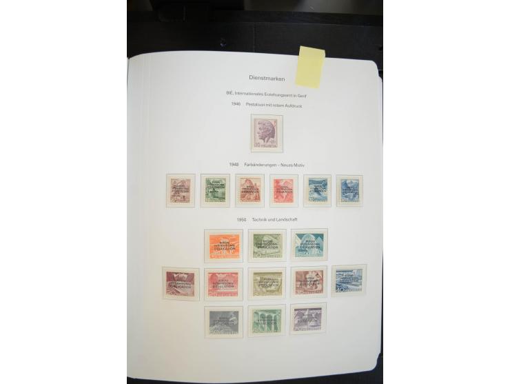 1843/1999, in den Hauptnummern überkomplette und teils spezialisierte Sammlung, in 3 in Ziegenleder gebundenen, individuellen