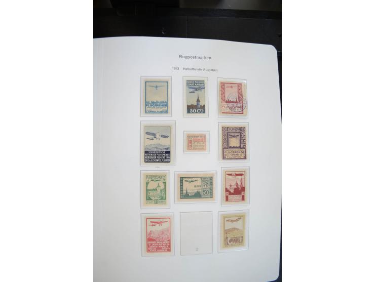 1843/1999, in den Hauptnummern überkomplette und teils spezialisierte Sammlung, in 3 in Ziegenleder gebundenen, individuellen