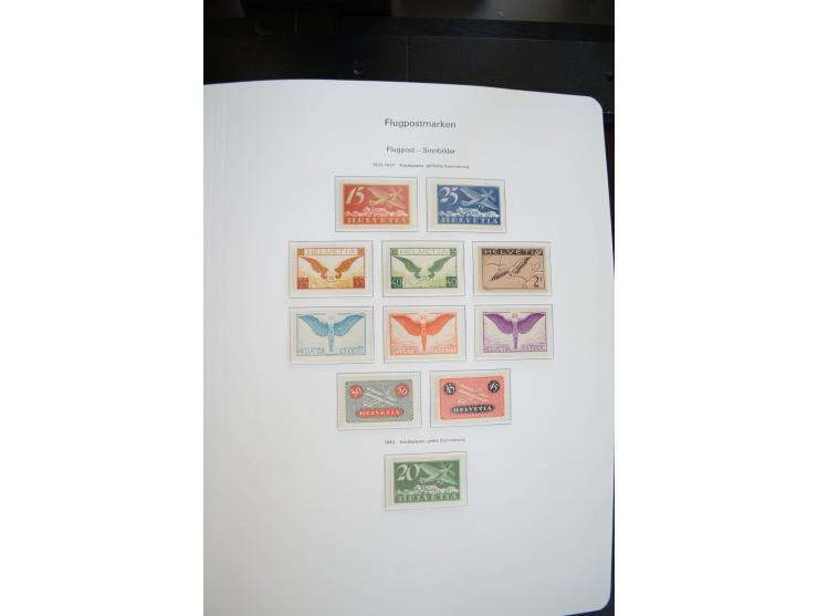 1843/1999, in den Hauptnummern überkomplette und teils spezialisierte Sammlung, in 3 in Ziegenleder gebundenen, individuellen