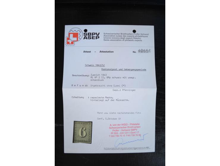 1843/1999, in den Hauptnummern überkomplette und teils spezialisierte Sammlung, in 3 in Ziegenleder gebundenen, individuellen