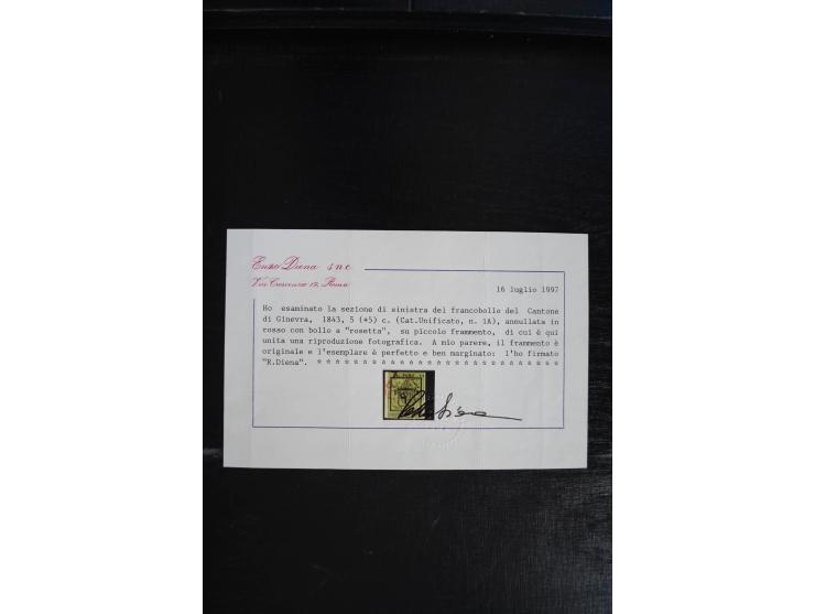 1843/1999, in den Hauptnummern überkomplette und teils spezialisierte Sammlung, in 3 in Ziegenleder gebundenen, individuellen