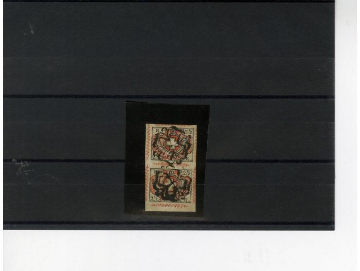 1843/50, interessante Partie von 10 bessere Fälschungen, dabei zweimal Doppelgenf und Winterrhur als Einzelmarke und im Paar,