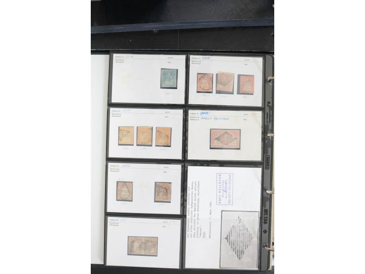1845/1955, interessante ungebrauchte/postfrische und gestempelte Partie, alles sauber auf Verkäufskärtchen vorbeitet, dabei u