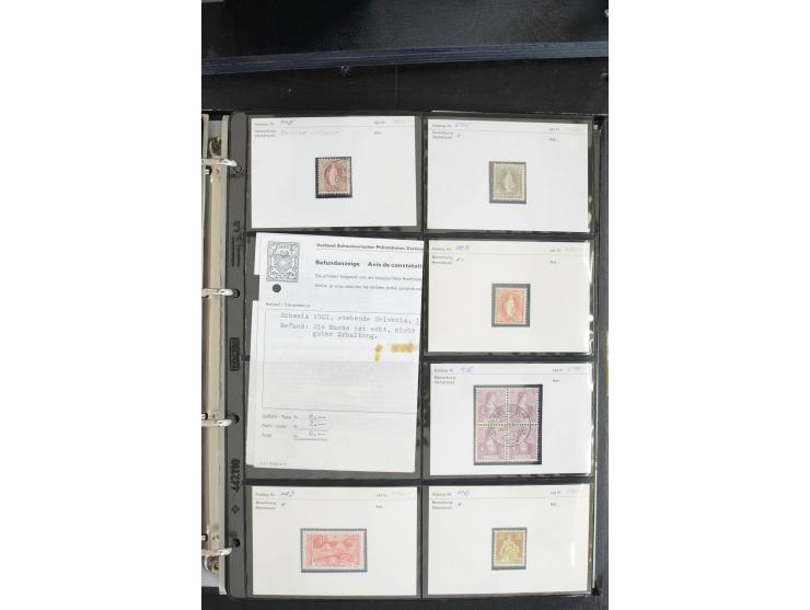 1845/1955, interessante ungebrauchte/postfrische und gestempelte Partie, alles sauber auf Verkäufskärtchen vorbeitet, dabei u