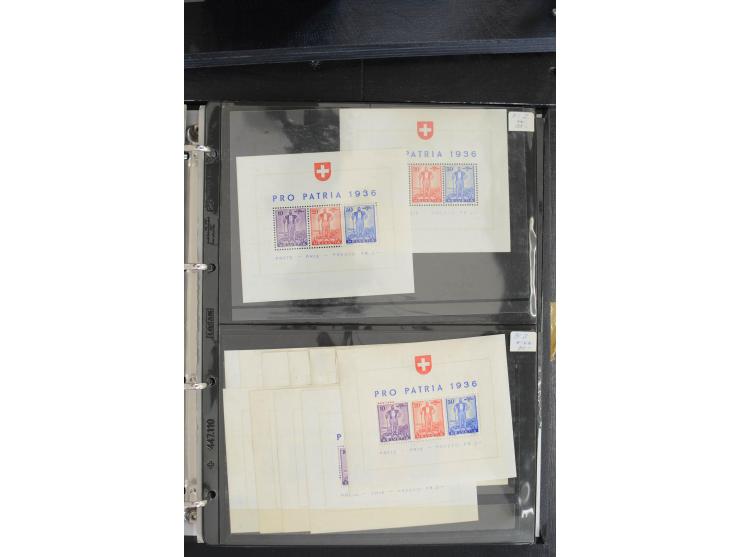 1845/1955, interessante ungebrauchte/postfrische und gestempelte Partie, alles sauber auf Verkäufskärtchen vorbeitet, dabei u