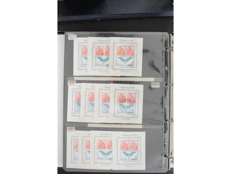 1845/1955, interessante ungebrauchte/postfrische und gestempelte Partie, alles sauber auf Verkäufskärtchen vorbeitet, dabei u
