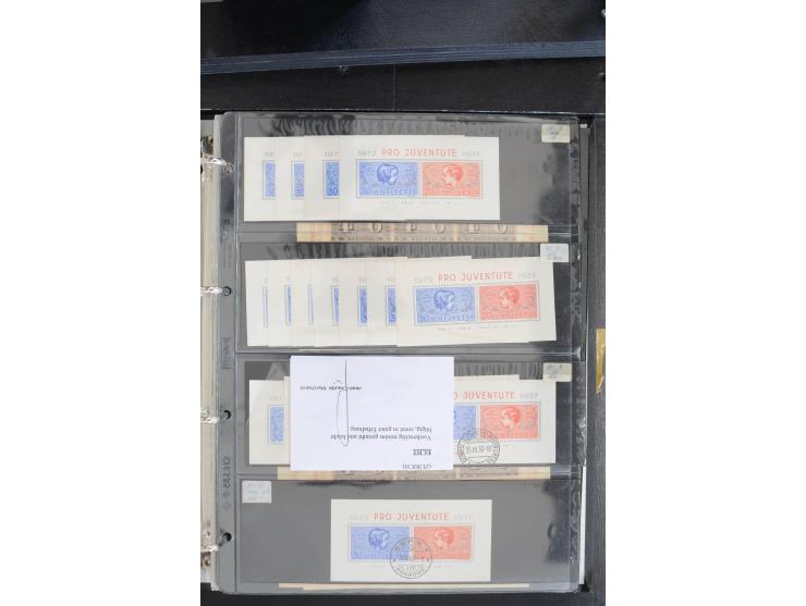 1845/1955, interessante ungebrauchte/postfrische und gestempelte Partie, alles sauber auf Verkäufskärtchen vorbeitet, dabei u