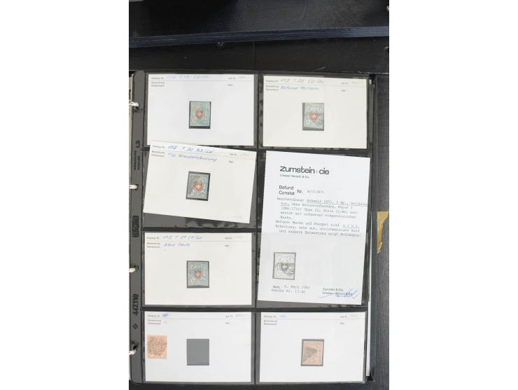 1845/1955, interessante ungebrauchte/postfrische und gestempelte Partie, alles sauber auf Verkäufskärtchen vorbeitet, dabei u