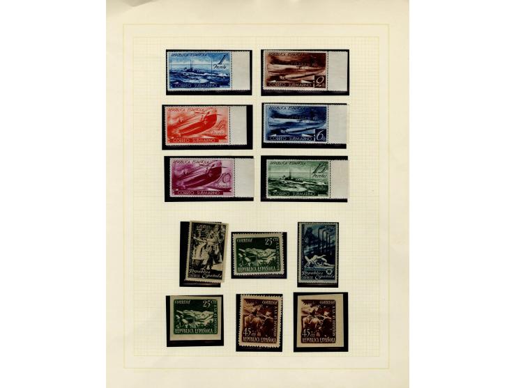 1867/1950, meist ungebrauchte Partie auf Seiten, dabei u.a. Aufdruckausgaben 1927, Mi. 444-56 (3), 598-610, 721-26(2), Block 