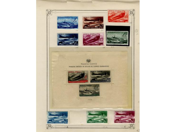 1867/1950, meist ungebrauchte Partie auf Seiten, dabei u.a. Aufdruckausgaben 1927, Mi. 444-56 (3), 598-610, 721-26(2), Block 