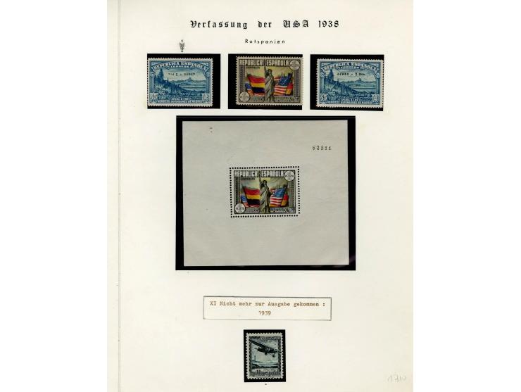 1867/1950, meist ungebrauchte Partie auf Seiten, dabei u.a. Aufdruckausgaben 1927, Mi. 444-56 (3), 598-610, 721-26(2), Block 