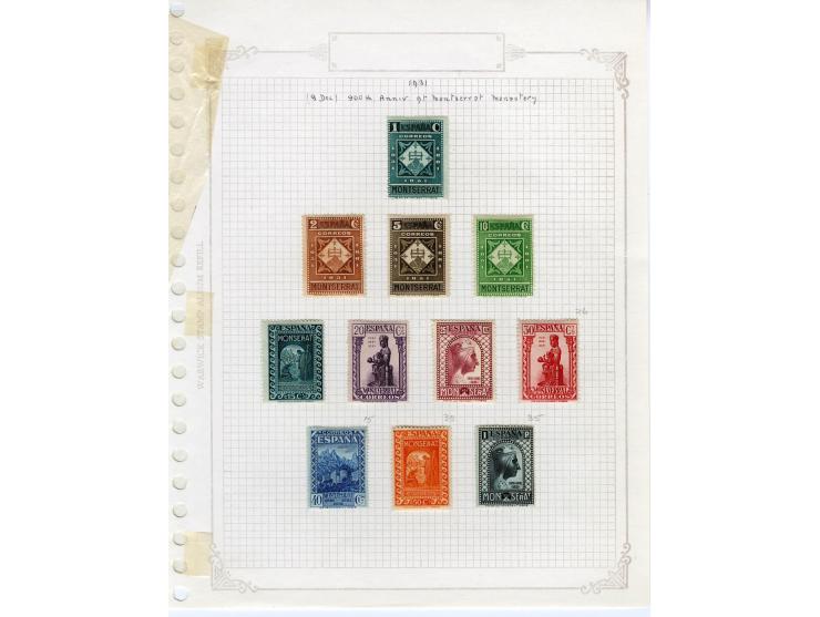 1867/1950, meist ungebrauchte Partie auf Seiten, dabei u.a. Aufdruckausgaben 1927, Mi. 444-56 (3), 598-610, 721-26(2), Block 