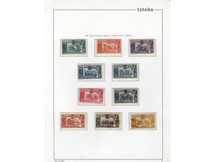 1867/1950, meist ungebrauchte Partie auf Seiten, dabei u.a. Aufdruckausgaben 1927, Mi. 444-56 (3), 598-610, 721-26(2), Block 