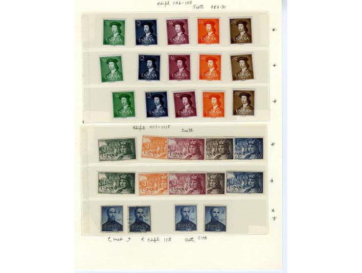 1867/1950, meist ungebrauchte Partie auf Seiten, dabei u.a. Aufdruckausgaben 1927, Mi. 444-56 (3), 598-610, 721-26(2), Block 