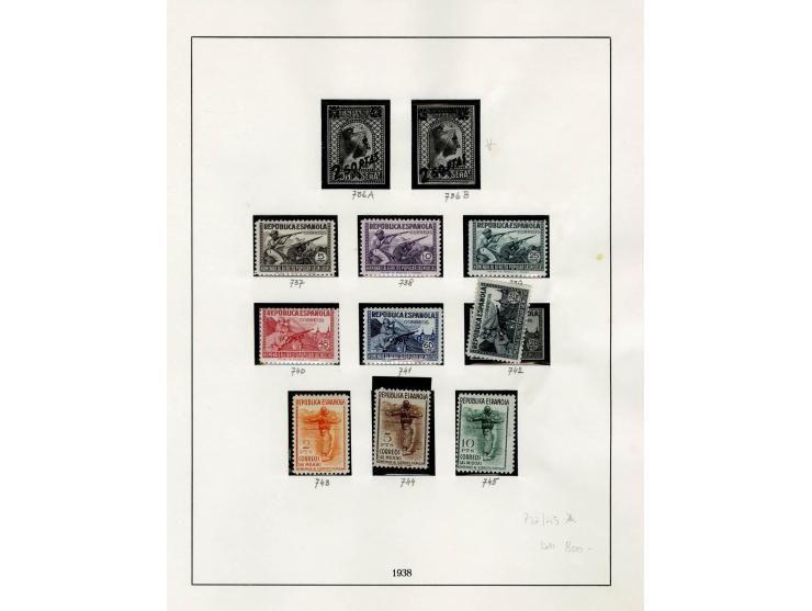 1867/1950, meist ungebrauchte Partie auf Seiten, dabei u.a. Aufdruckausgaben 1927, Mi. 444-56 (3), 598-610, 721-26(2), Block 