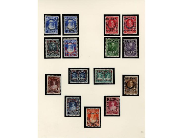 1867/1950, meist ungebrauchte Partie auf Seiten, dabei u.a. Aufdruckausgaben 1927, Mi. 444-56 (3), 598-610, 721-26(2), Block 