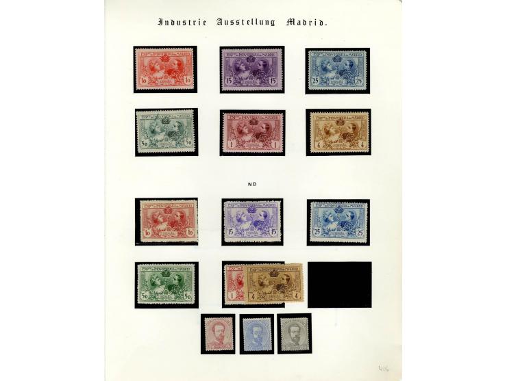 1867/1950, meist ungebrauchte Partie auf Seiten, dabei u.a. Aufdruckausgaben 1927, Mi. 444-56 (3), 598-610, 721-26(2), Block 