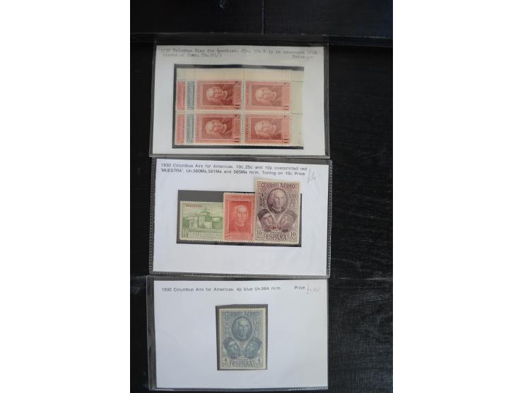 1920/53, reichhaltige Lagerpartie Luftpostausgaben mit auch einigen Abarten, dabei u.a. auch mehrfach Mi. 985-87