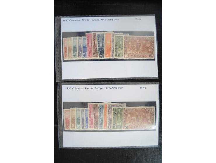 1920/53, reichhaltige Lagerpartie Luftpostausgaben mit auch einigen Abarten, dabei u.a. auch mehrfach Mi. 985-87