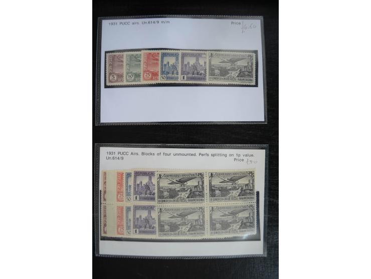 1920/53, reichhaltige Lagerpartie Luftpostausgaben mit auch einigen Abarten, dabei u.a. auch mehrfach Mi. 985-87