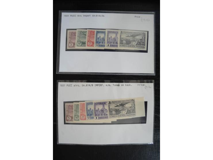 1920/53, reichhaltige Lagerpartie Luftpostausgaben mit auch einigen Abarten, dabei u.a. auch mehrfach Mi. 985-87