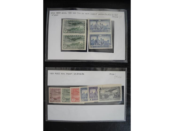 1920/53, reichhaltige Lagerpartie Luftpostausgaben mit auch einigen Abarten, dabei u.a. auch mehrfach Mi. 985-87