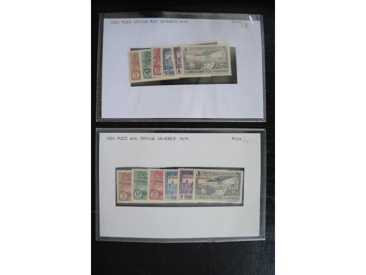1920/53, reichhaltige Lagerpartie Luftpostausgaben mit auch einigen Abarten, dabei u.a. auch mehrfach Mi. 985-87