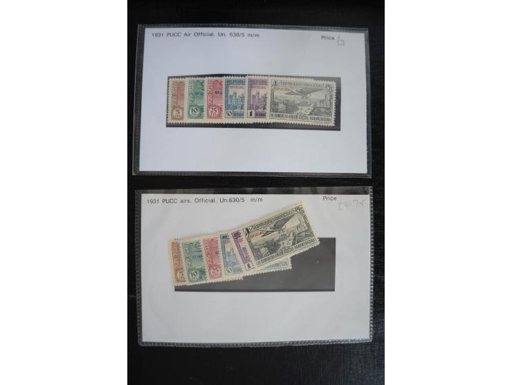 1920/53, reichhaltige Lagerpartie Luftpostausgaben mit auch einigen Abarten, dabei u.a. auch mehrfach Mi. 985-87