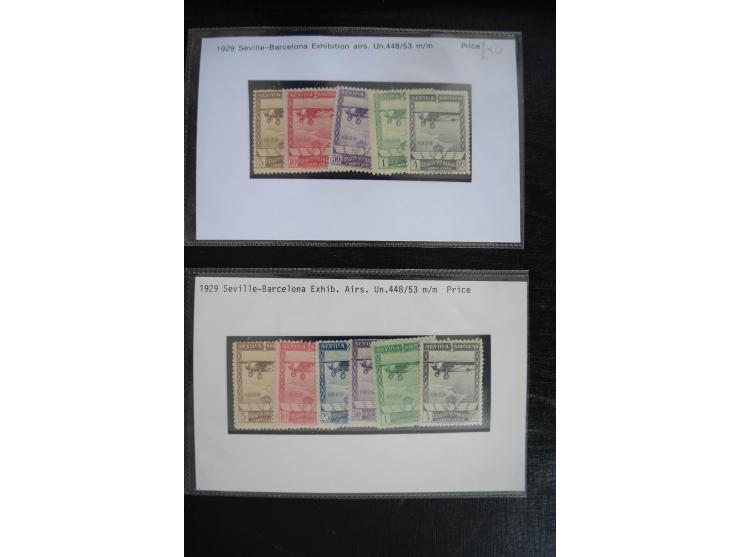 1920/53, reichhaltige Lagerpartie Luftpostausgaben mit auch einigen Abarten, dabei u.a. auch mehrfach Mi. 985-87
