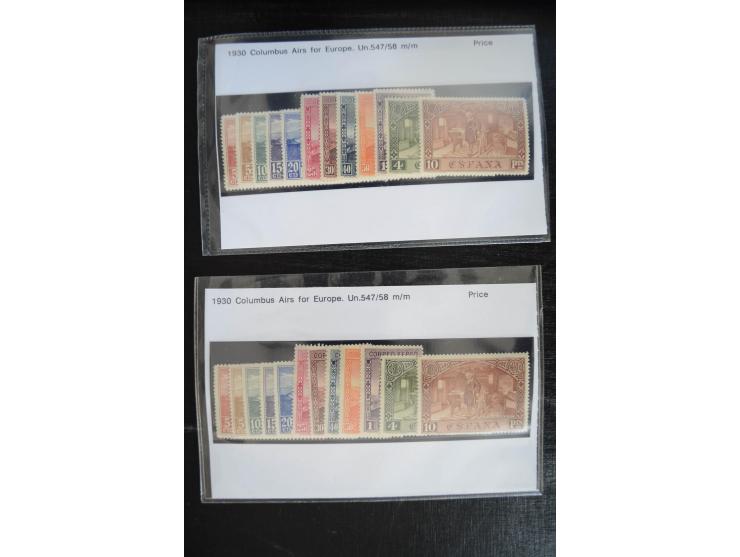 1920/53, reichhaltige Lagerpartie Luftpostausgaben mit auch einigen Abarten, dabei u.a. auch mehrfach Mi. 985-87