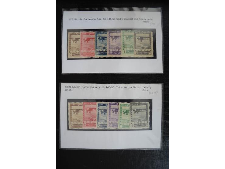1920/53, reichhaltige Lagerpartie Luftpostausgaben mit auch einigen Abarten, dabei u.a. auch mehrfach Mi. 985-87