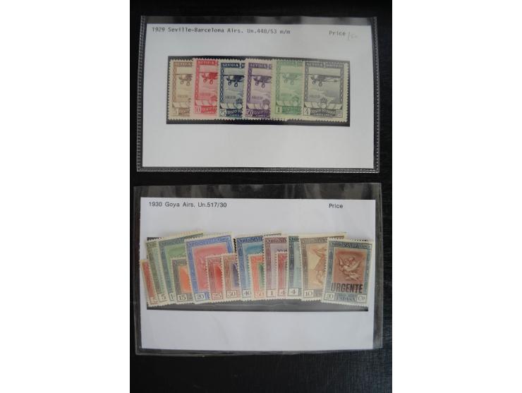 1920/53, reichhaltige Lagerpartie Luftpostausgaben mit auch einigen Abarten, dabei u.a. auch mehrfach Mi. 985-87