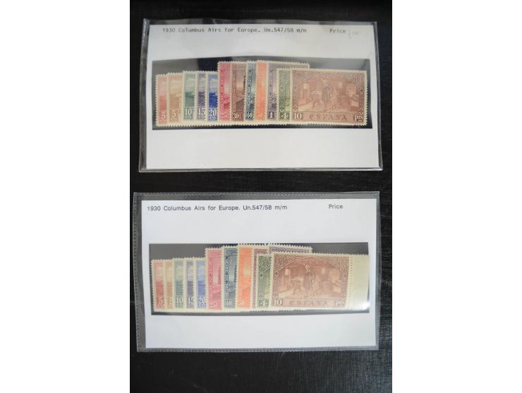 1920/53, reichhaltige Lagerpartie Luftpostausgaben mit auch einigen Abarten, dabei u.a. auch mehrfach Mi. 985-87