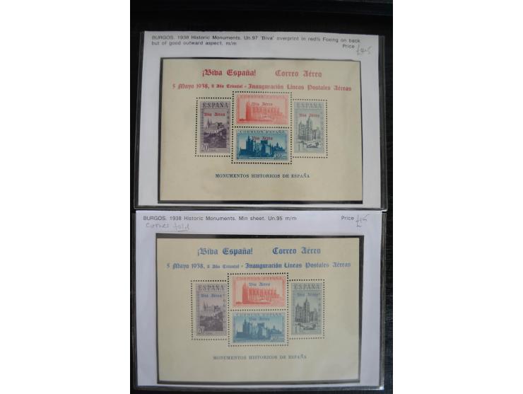 1920/53, reichhaltige Lagerpartie Luftpostausgaben mit auch einigen Abarten, dabei u.a. auch mehrfach Mi. 985-87