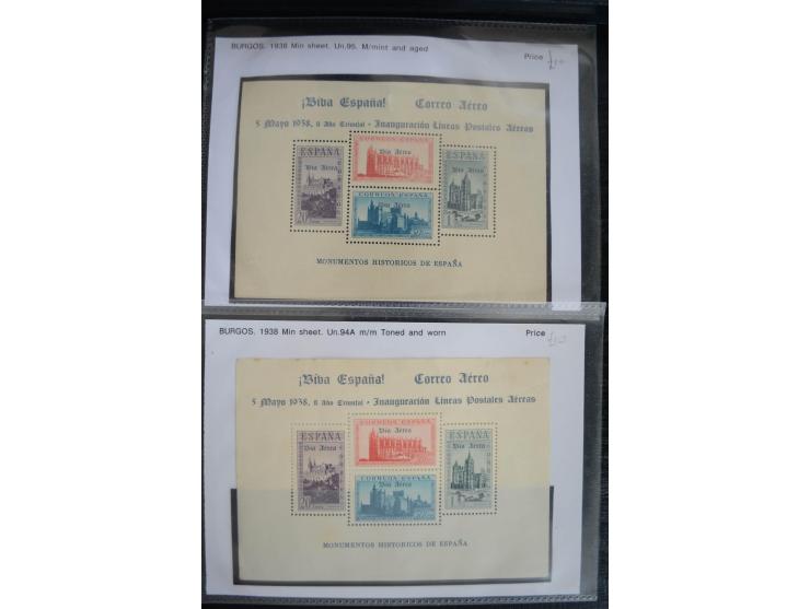 1920/53, reichhaltige Lagerpartie Luftpostausgaben mit auch einigen Abarten, dabei u.a. auch mehrfach Mi. 985-87
