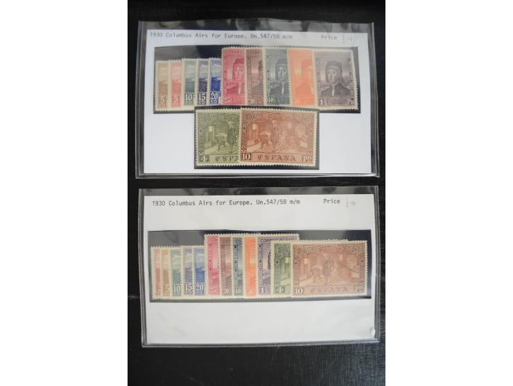 1920/53, reichhaltige Lagerpartie Luftpostausgaben mit auch einigen Abarten, dabei u.a. auch mehrfach Mi. 985-87