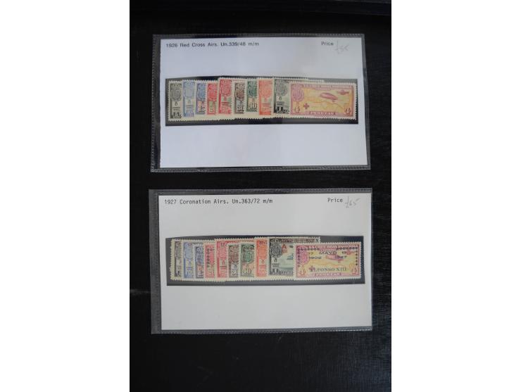 1920/53, reichhaltige Lagerpartie Luftpostausgaben mit auch einigen Abarten, dabei u.a. auch mehrfach Mi. 985-87