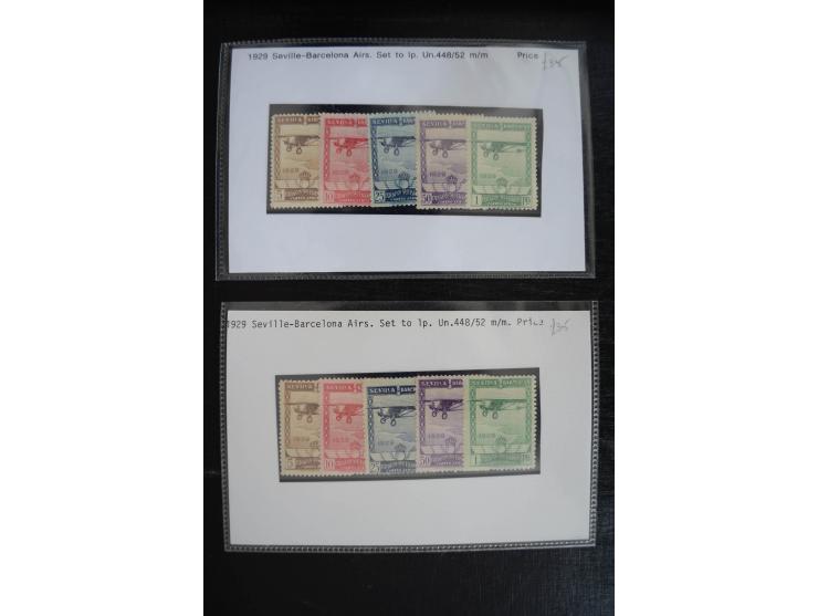 1920/53, reichhaltige Lagerpartie Luftpostausgaben mit auch einigen Abarten, dabei u.a. auch mehrfach Mi. 985-87