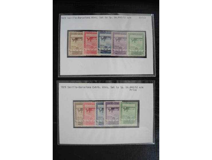 1920/53, reichhaltige Lagerpartie Luftpostausgaben mit auch einigen Abarten, dabei u.a. auch mehrfach Mi. 985-87