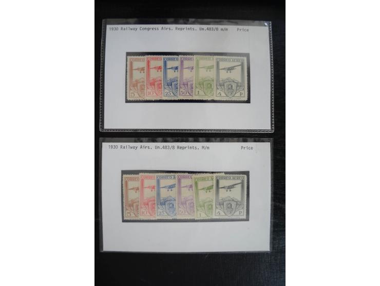 1920/53, reichhaltige Lagerpartie Luftpostausgaben mit auch einigen Abarten, dabei u.a. auch mehrfach Mi. 985-87