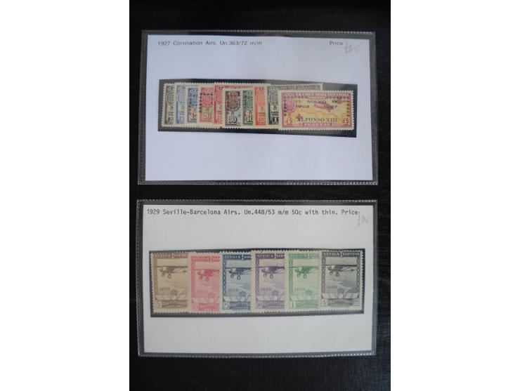 1920/53, reichhaltige Lagerpartie Luftpostausgaben mit auch einigen Abarten, dabei u.a. auch mehrfach Mi. 985-87