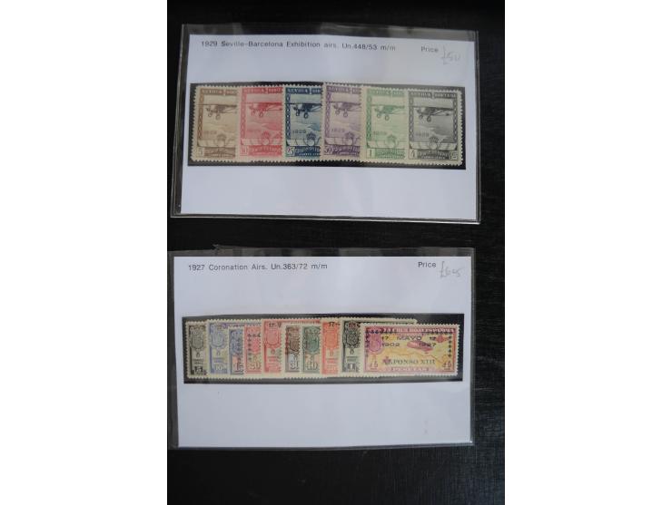 1920/53, reichhaltige Lagerpartie Luftpostausgaben mit auch einigen Abarten, dabei u.a. auch mehrfach Mi. 985-87