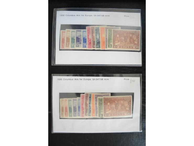 1920/53, reichhaltige Lagerpartie Luftpostausgaben mit auch einigen Abarten, dabei u.a. auch mehrfach Mi. 985-87