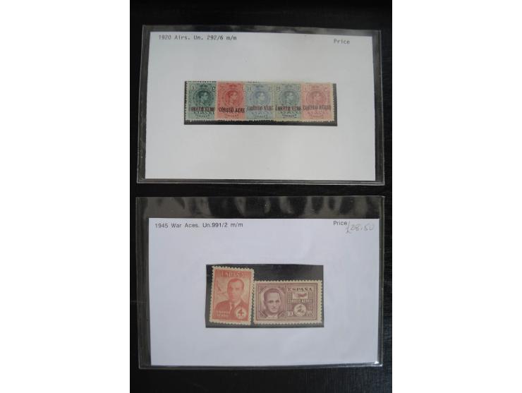 1920/53, reichhaltige Lagerpartie Luftpostausgaben mit auch einigen Abarten, dabei u.a. auch mehrfach Mi. 985-87