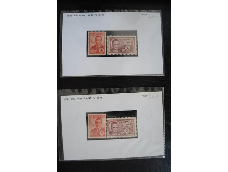 1920/53, reichhaltige Lagerpartie Luftpostausgaben mit auch einigen Abarten, dabei u.a. auch mehrfach Mi. 985-87